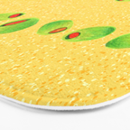 Olive Snack in Green & Yellow Bath Mat Gallery Image 3