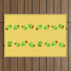 Olive Snack in Green & Yellow Outdoor Rug Gallery Image 1