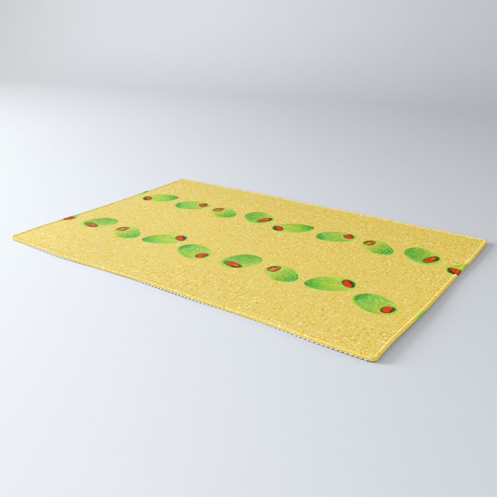 Olive Snack in Green & Yellow Rug Gallery Image 3