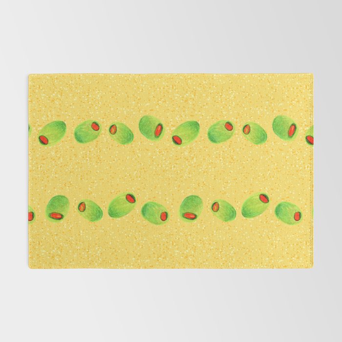 Olive Snack in Green & Yellow Rug Gallery Image 2