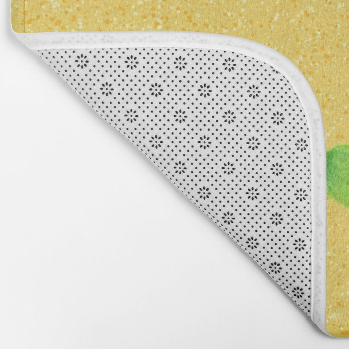 Olive Snack in Green & Yellow Bath Mat Gallery Image 2