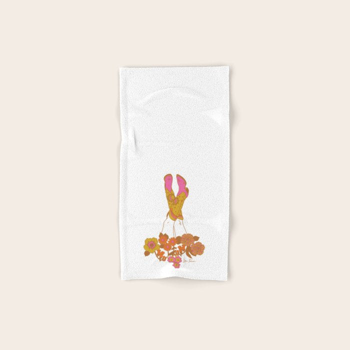 Love Stoned Cowboy Boots Bath Towel Gallery Image 1