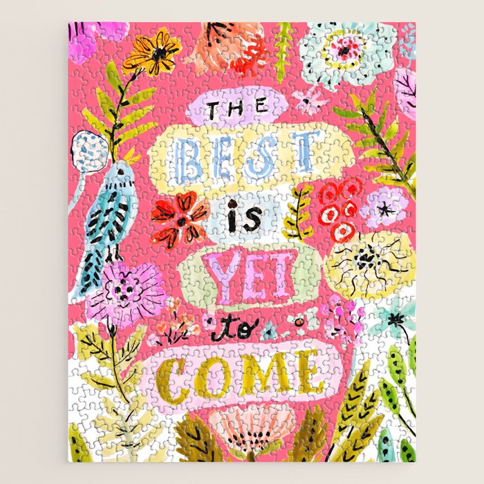 The Best is Yet to Come Pink Jigsaw Puzzle Gallery Image 1