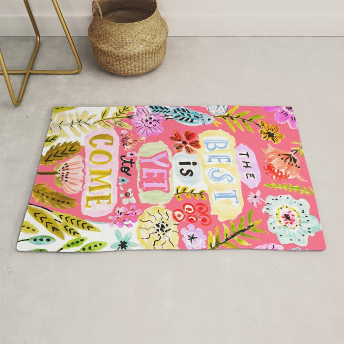 The Best is Yet to Come Pink Rug Gallery Image 1