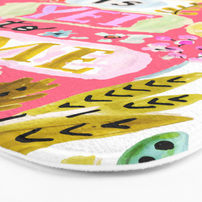 The Best is Yet to Come Pink Bath Mat Gallery Image 3