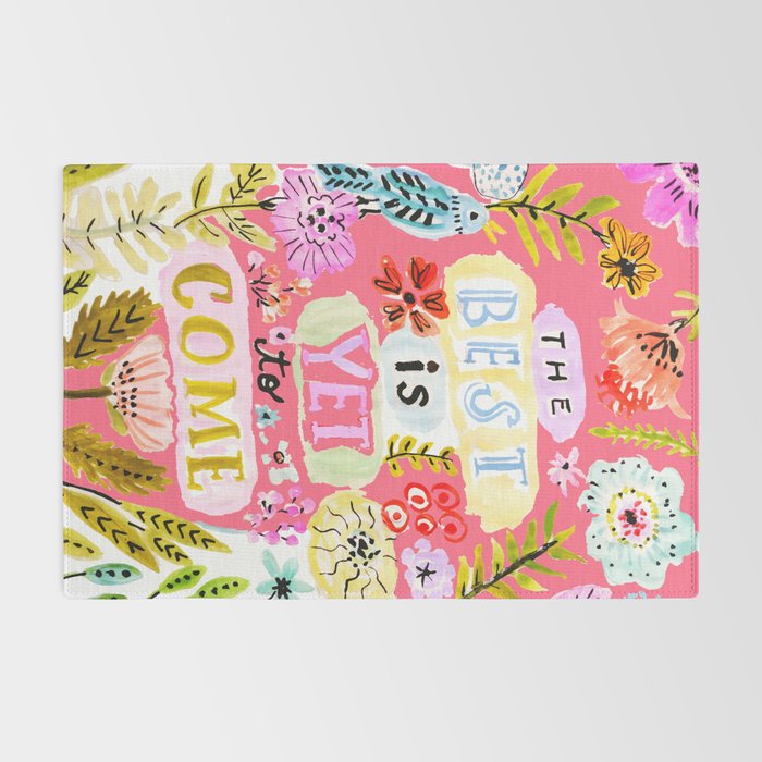 The Best is Yet to Come Pink Rug Gallery Image 2