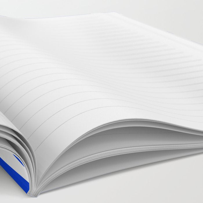 Palm Springs Mid-Century Modern Abstract Minimalist Pattern Royal Blue and White Notebook Gallery Image 2