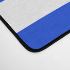 Palm Springs Mid-Century Modern Abstract Minimalist Pattern Royal Blue and White Desk Mat Gallery Image 4