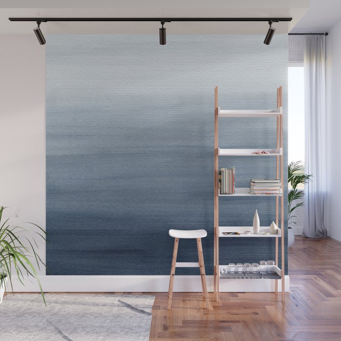 Ocean Watercolor Painting No.2 Wall Mural Gallery Image 1