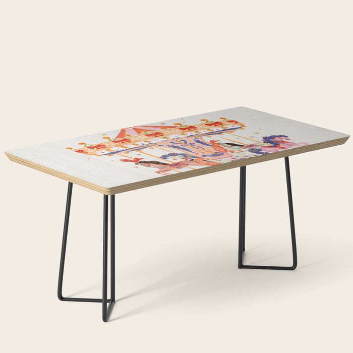 Whimsical Vintage Carousel Ride Coffee Table Gallery Image 1