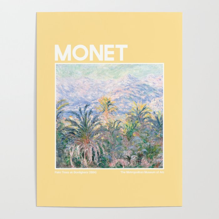 Monet Palm Trees Poster Gallery Image 1