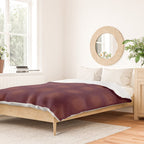 Boho Summer Sun Pattern XIII Dark Maroon Red Duvet Cover Gallery Image 2