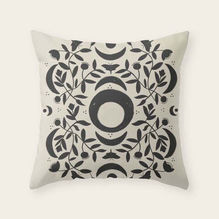 Whimsy Moon  Throw Pillow Gallery Image 6