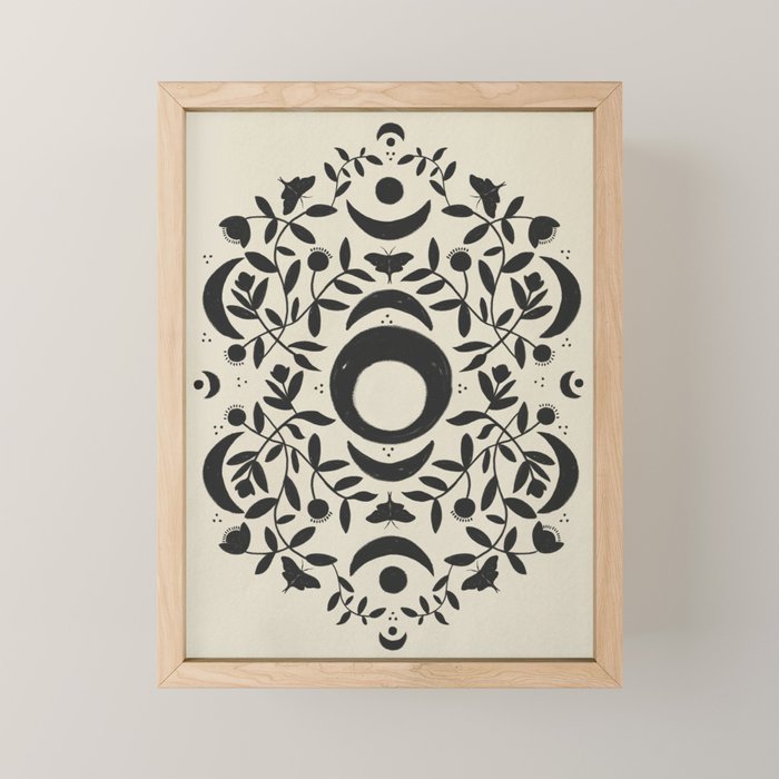Whimsy Moon  Mini Art Print Gallery Image 1