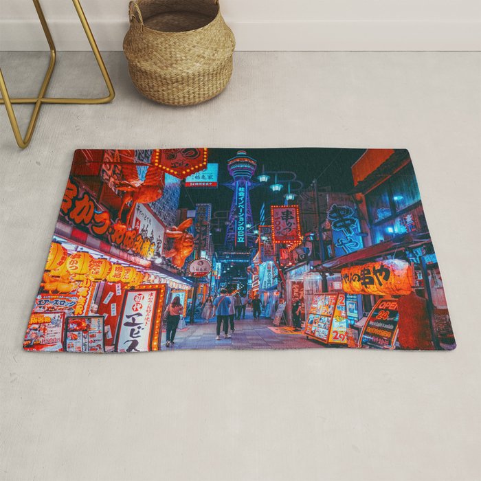 Osaka City Anime Scenes  Rug Gallery Image 1