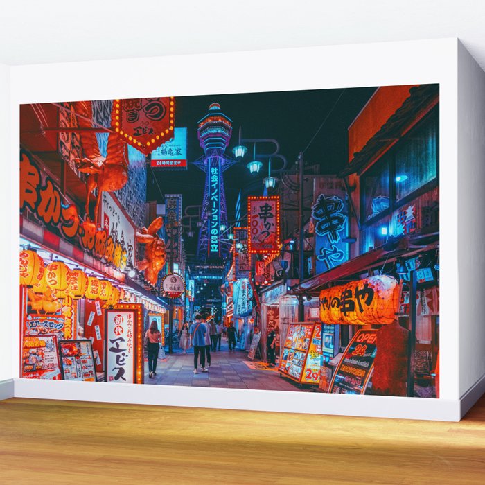 Osaka City Anime Scenes  Wall Mural Gallery Image 2