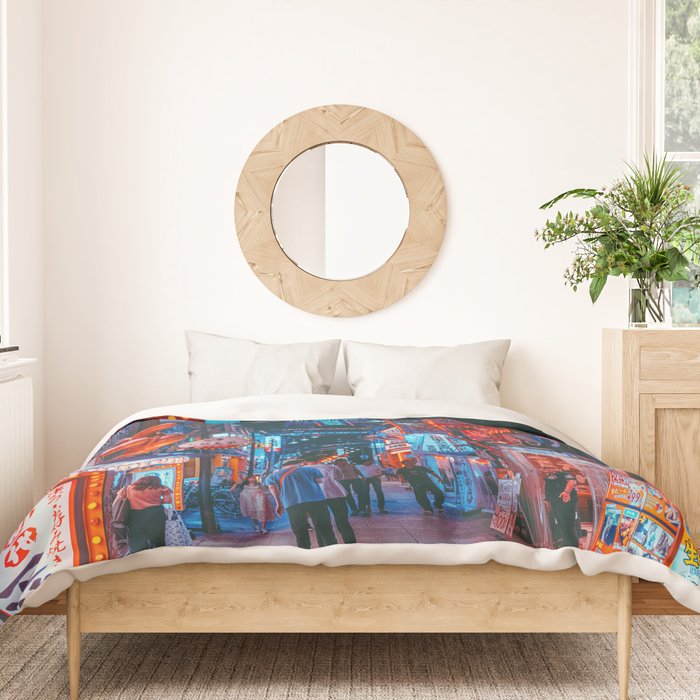 Osaka City Anime Scenes  Duvet Cover Gallery Image 3