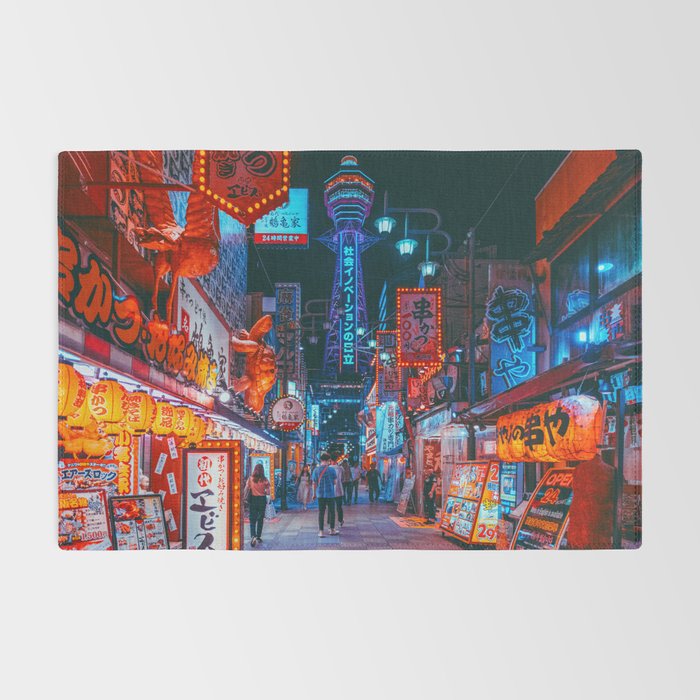 Osaka City Anime Scenes  Rug Gallery Image 2