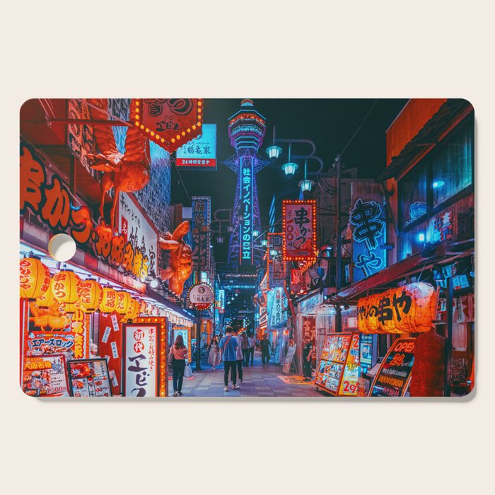 Osaka City Anime Scenes  Cutting Board Gallery Image 1