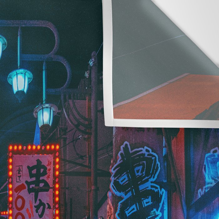 Osaka City Anime Scenes  Wall Tapestry Gallery Image 3