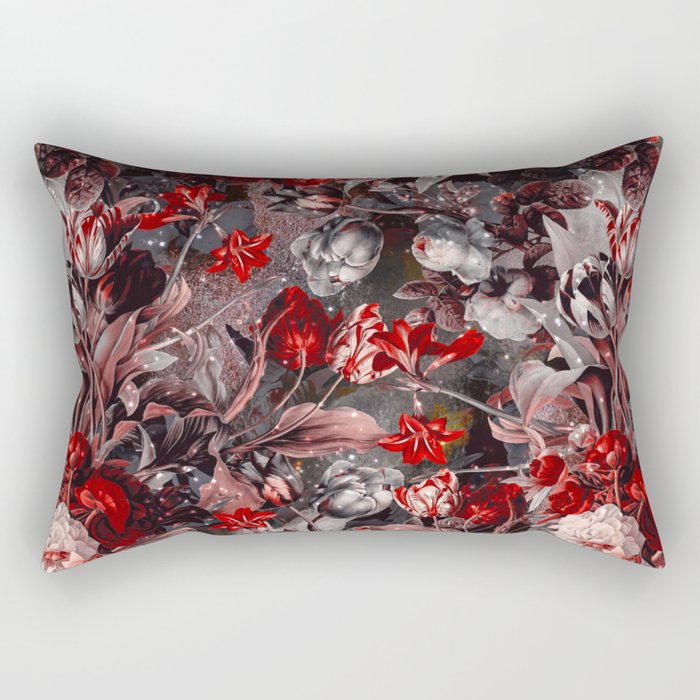 New Year's flowering night Rectangular Pillow Gallery Image 1
