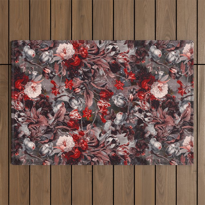 New Year's flowering night Outdoor Rug Gallery Image 1