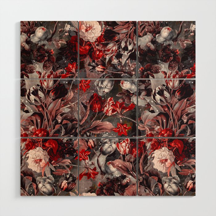 New Year's flowering night Wood Wall Art Gallery Image 1