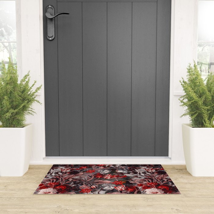 New Year's flowering night Welcome Mat Gallery Image 3