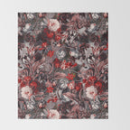New Year's flowering night Throw Blanket Gallery Image 2