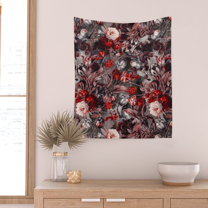 New Year's flowering night Wall Tapestry Gallery Image 2