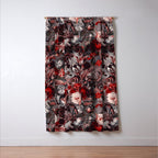 New Year's flowering night Window Curtain Gallery Image 3