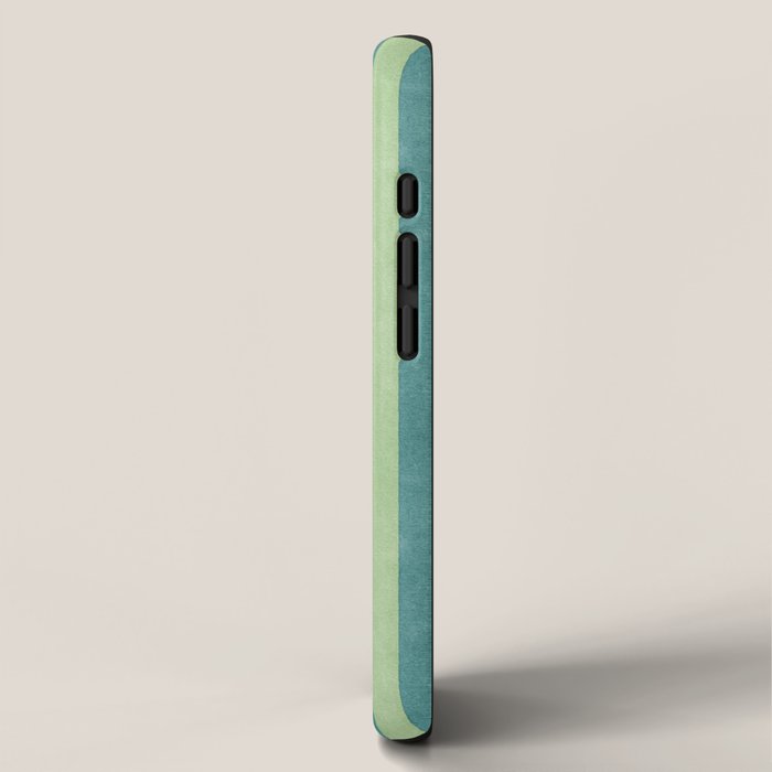 STRIPES - 005 - teal and green iPhone Case Gallery Image 2