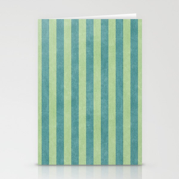 STRIPES - 005 - teal and green Stationery Card Gallery Image 2