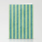 STRIPES - 005 - teal and green Stationery Card Gallery Image 2