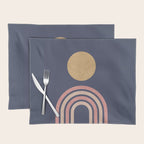 Mid century modern - indigo Placemat Gallery Image 1