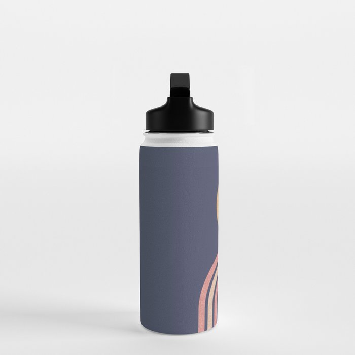Mid century modern - indigo Water Bottle Gallery Image 3