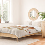 Albertus Seba Snakes Flowers Engraving ii Duvet Cover Gallery Image 2