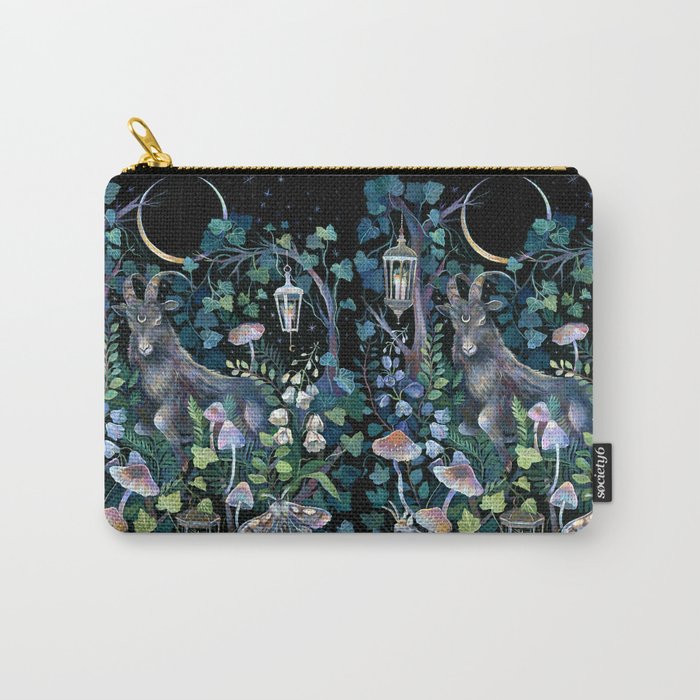 Black Goat Moon Garden Carry All Pouch Gallery Image 1