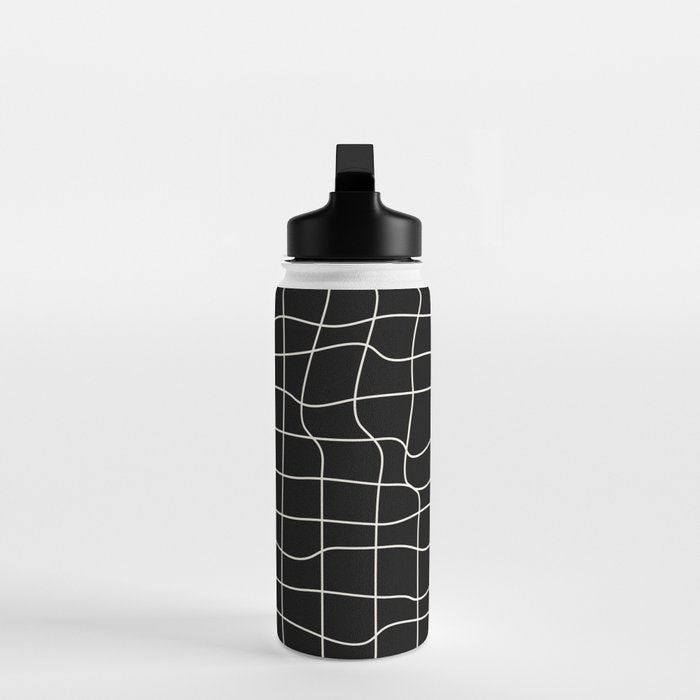 Warp Grid: Midnight Black Edition Water Bottle Gallery Image 3