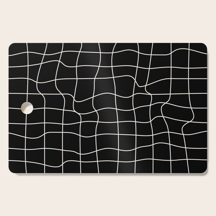 Warp Grid: Midnight Black Edition Cutting Board Gallery Image 1