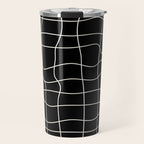 Warp Grid: Midnight Black Edition Travel Mug Gallery Image 1