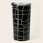 Warp Grid: Midnight Black Edition Travel Mug Gallery Image 3