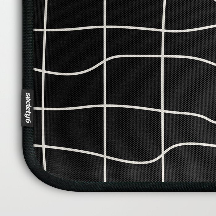 Warp Grid: Midnight Black Edition Laptop Sleeve Gallery Image 3
