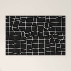 Warp Grid: Midnight Black Edition Welcome Mat Gallery Image 1
