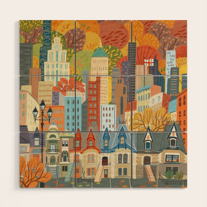 Montréal Wood Wall Art Gallery Image 1