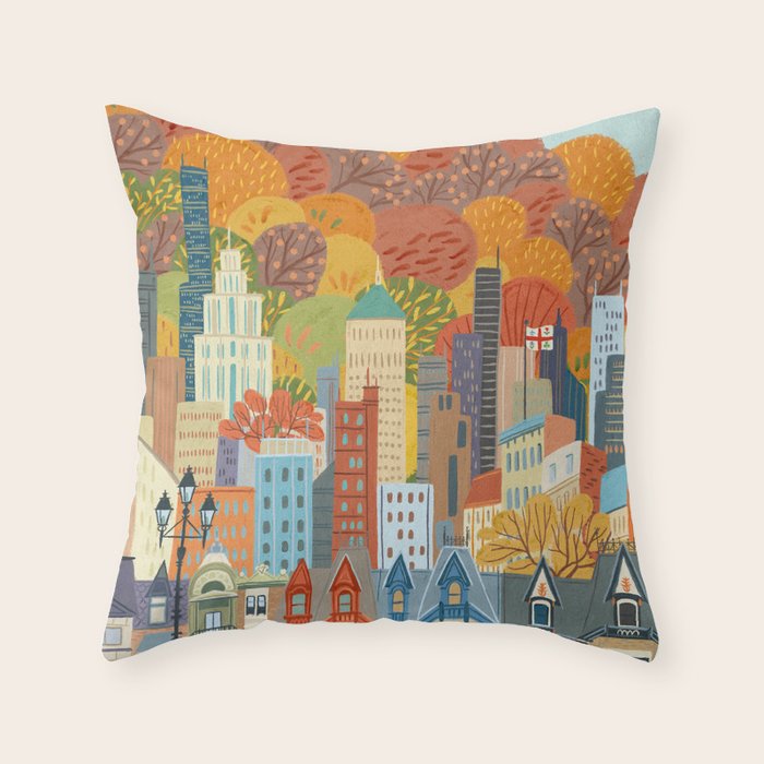 Montréal Throw Pillow Gallery Image 1
