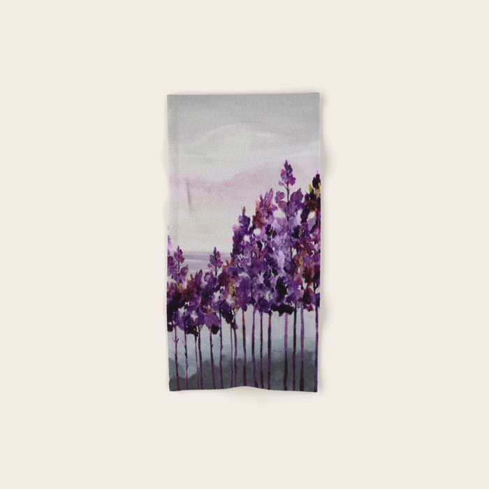 Purple Trees Bath Towel Gallery Image 1