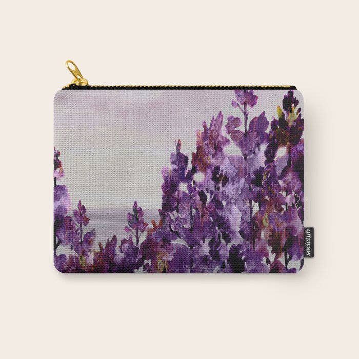 Purple Trees Carry All Pouch Gallery Image 1