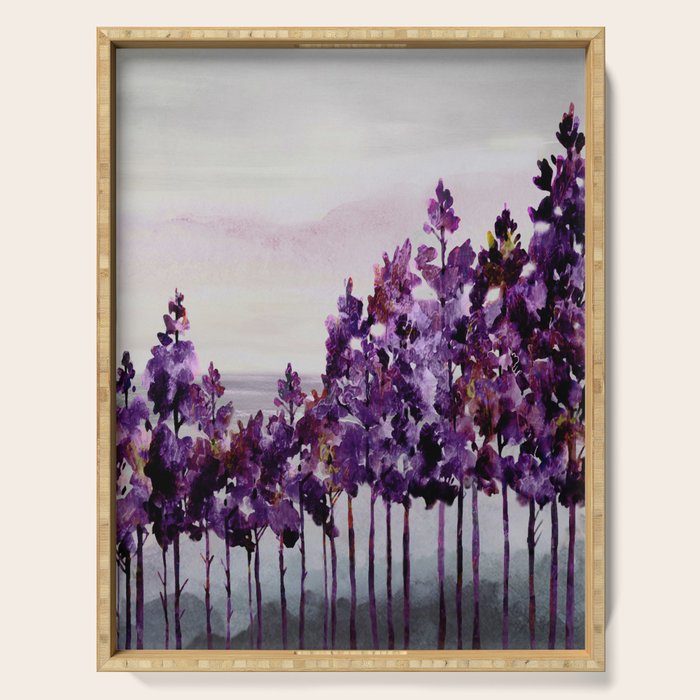 Purple Trees Serving Tray Gallery Image 1
