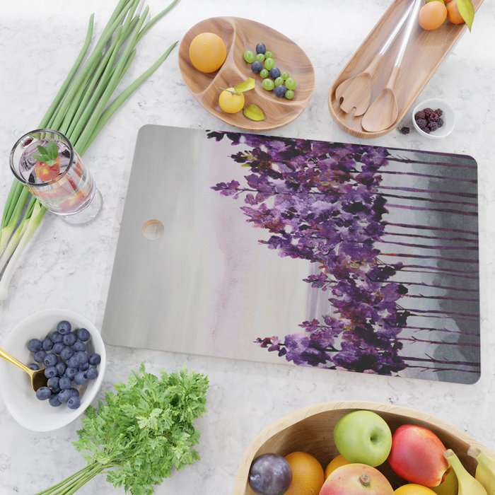 Purple Trees Cutting Board Gallery Image 2